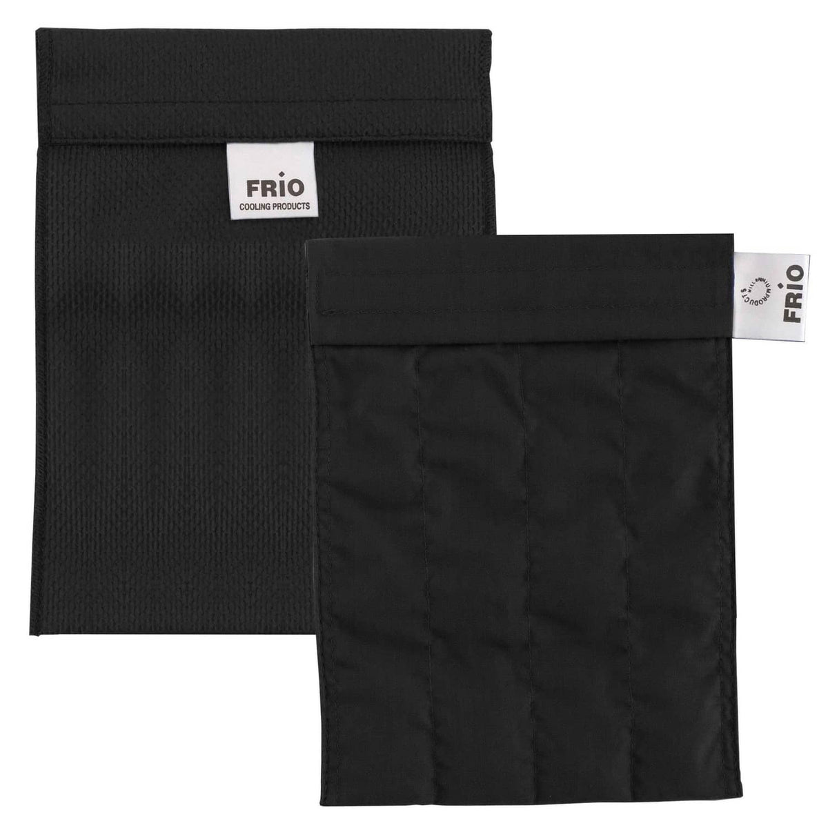 Black FRIO cooling wallet with two storage pouches and front brand label