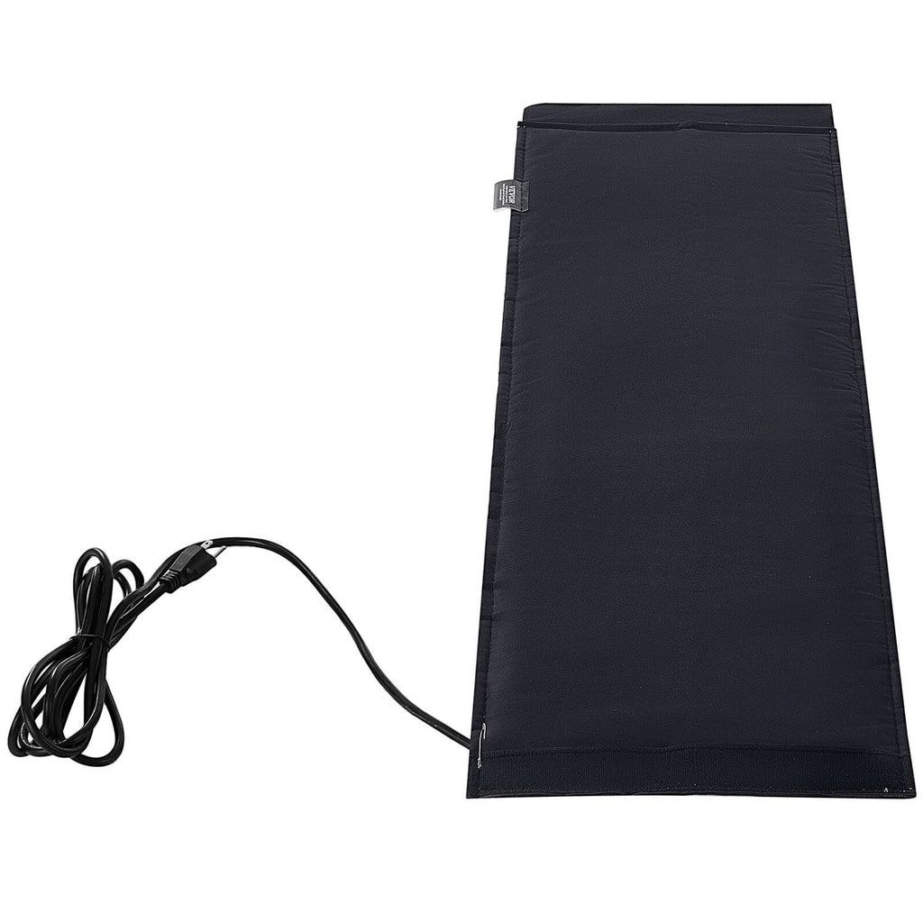Insulated gas cylinder warmer band, black with power cord and plug