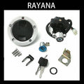 Ignition switch lock cylinder kit with keys, wiring plug, and mounting hardware