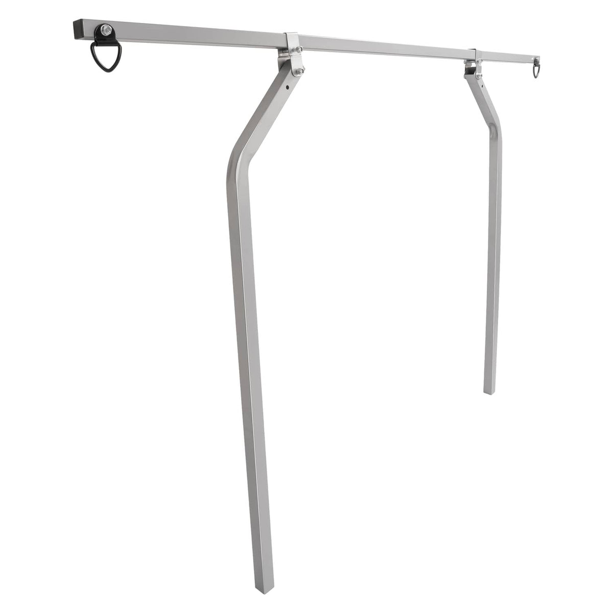 Universal trailer cross bar frame with long legs and multiple top mounting hooks
