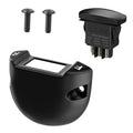 Black forward-reverse rocker switch housing with mounting screws and wiring terminals