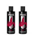 Semi-permanent hair dye bottles: ARCTIC FOX Wrath red, black caps, pack of 2