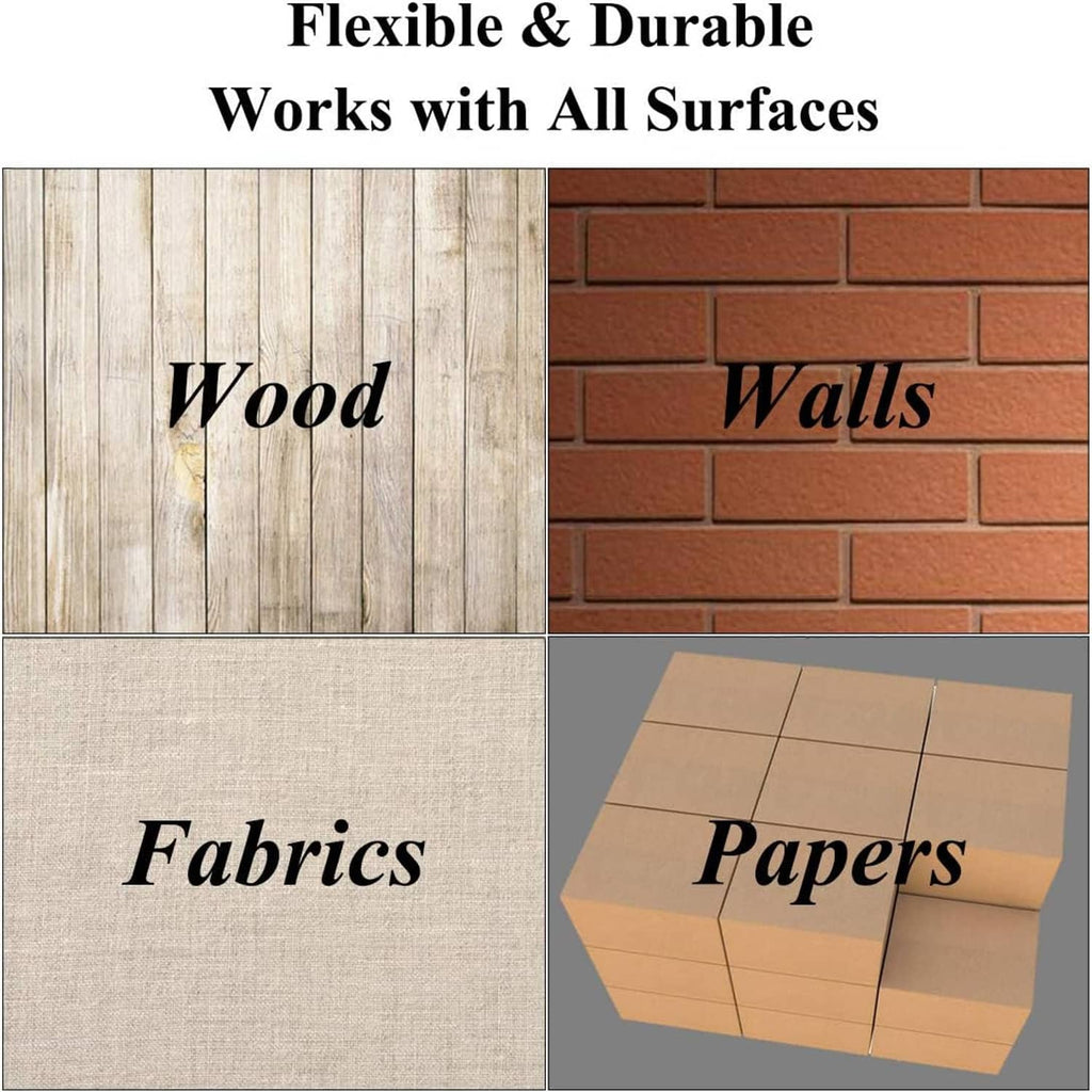 Stencil set compatibility graphic for wood, walls, fabrics, and papers