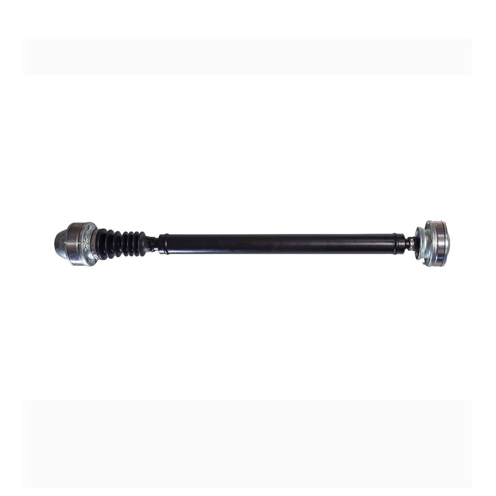 Black drive shaft propeller with metal mounting ends, front view