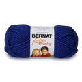 Bernat Softie Chunky royal blue acrylic yarn skein, 3-ply super bulky