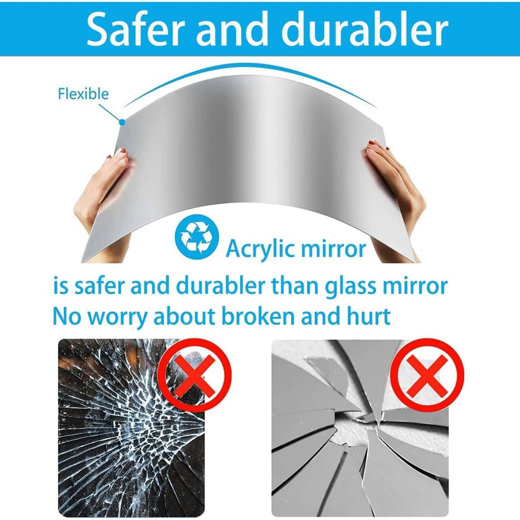 Acrylic mirror sheet flex and shatterproof durability graphic