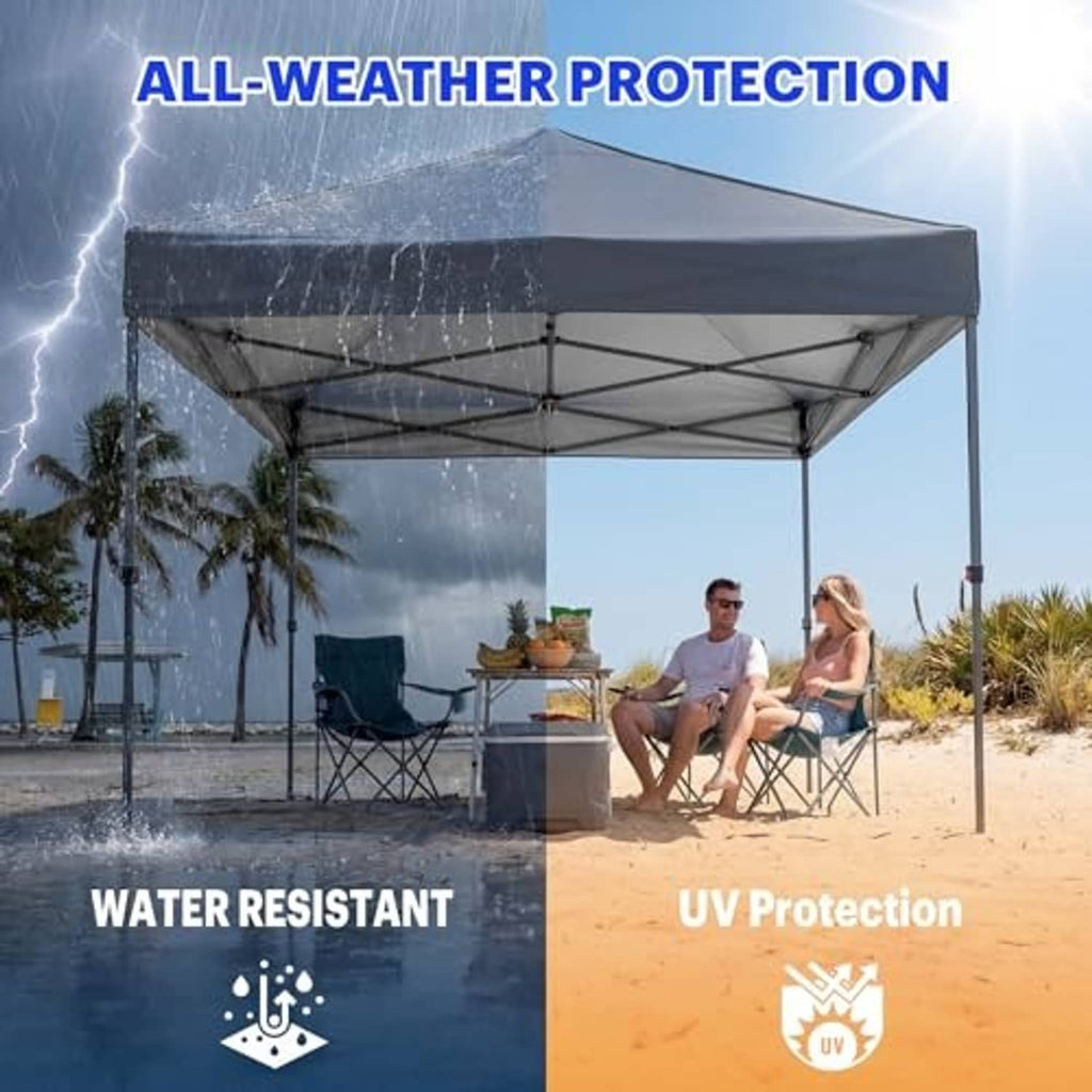 Dark gray replacement canopy top for outdoor shade protection over seating