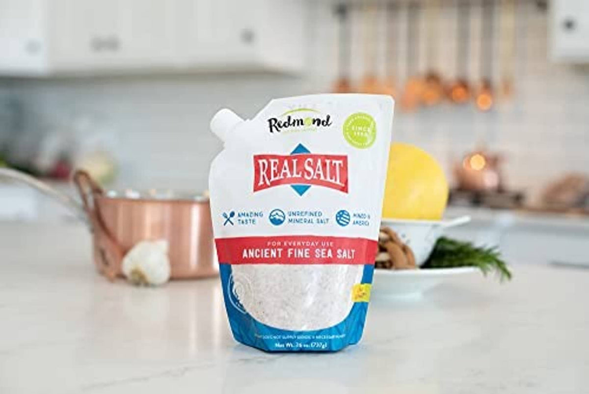 Redmond Real Salt fine sea salt pouch for everyday use