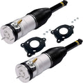 Rear air suspension shock strut set with two struts, two mounting brackets, bolts