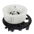 A/C heater blower motor fan wheel with white blades and black housing