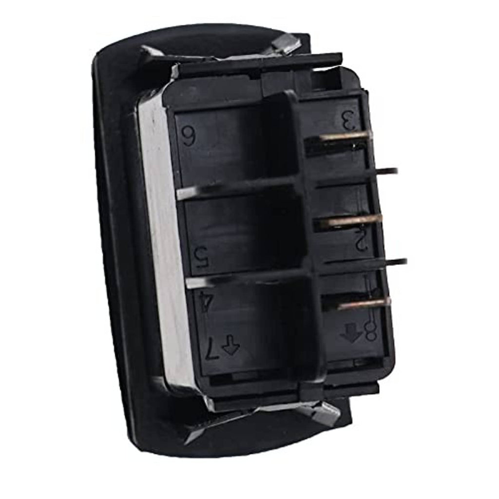 Black 48V forward/reverse rocker switch showing internal contacts and side terminal blades.