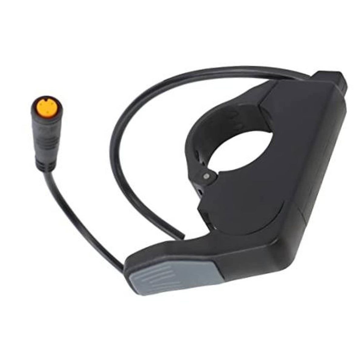 Electric bike thumb throttle with quick-release handle and orange indicator plug