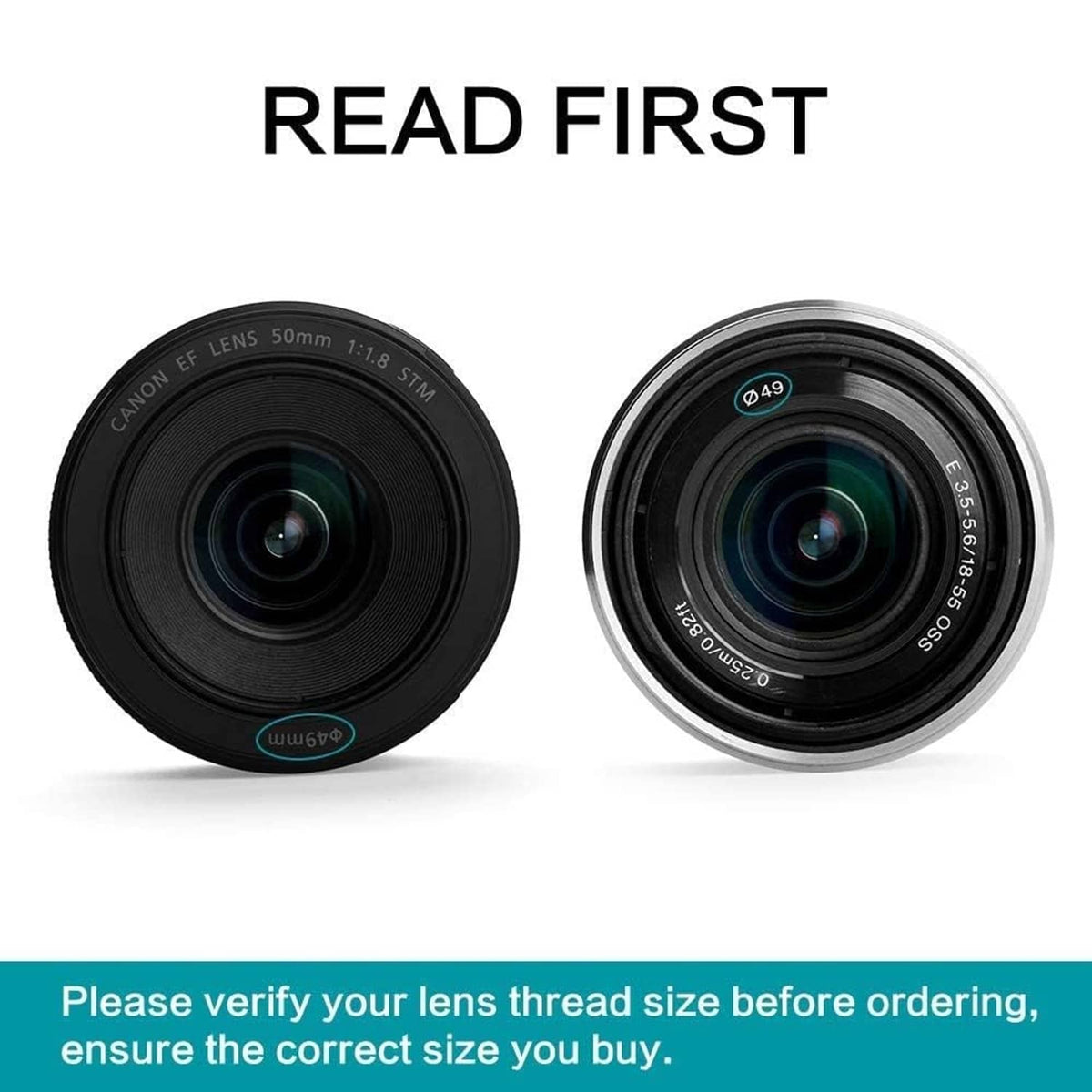 67mm star filter face-on view, showing black threaded ring and glass surface