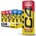 C4 Performance energy drink can - Strawberry Watermelon Ice, zero sugar, 12 fl oz