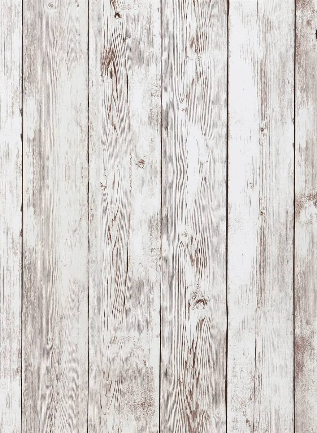 Peel-and-stick wood grain wallpaper sheet in light whitewashed gray plank pattern.