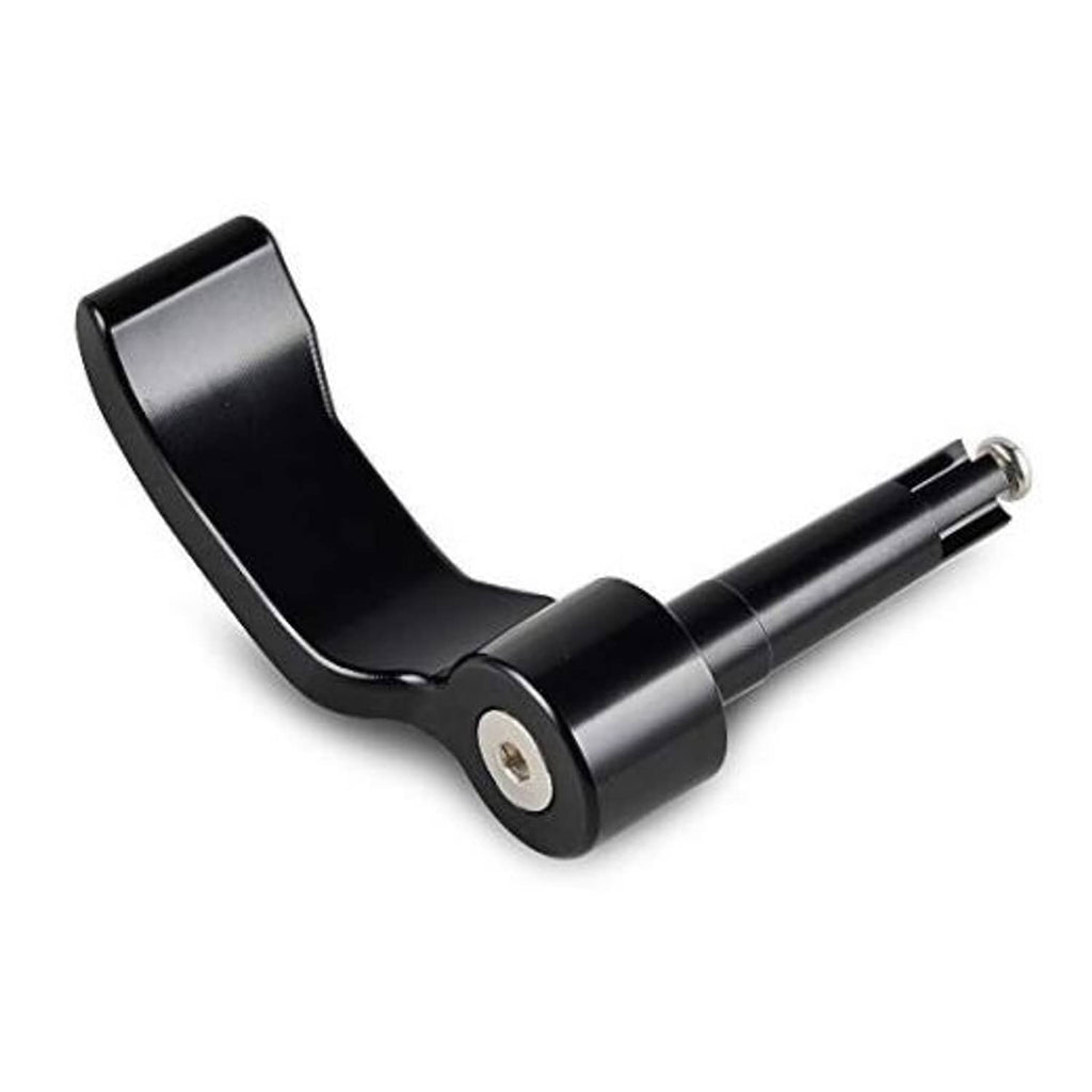 Black aluminum thumb throttle control lever with cable fitting