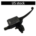 Black brake master cylinder with lever, compact housing for Suzuki motorcycles