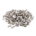 Silver-tone hex standoff spacers with threaded posts, mixed pack of metal pieces