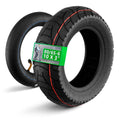 10x3" scooter tire with inner tube, black tread and red sidewall accents