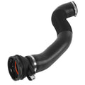 Turbo intercooler outlet hose with sensor, black rubber with metal clamp ends