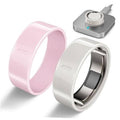 2-pack ring covers in pink and white for a smart ring, snug protective fit