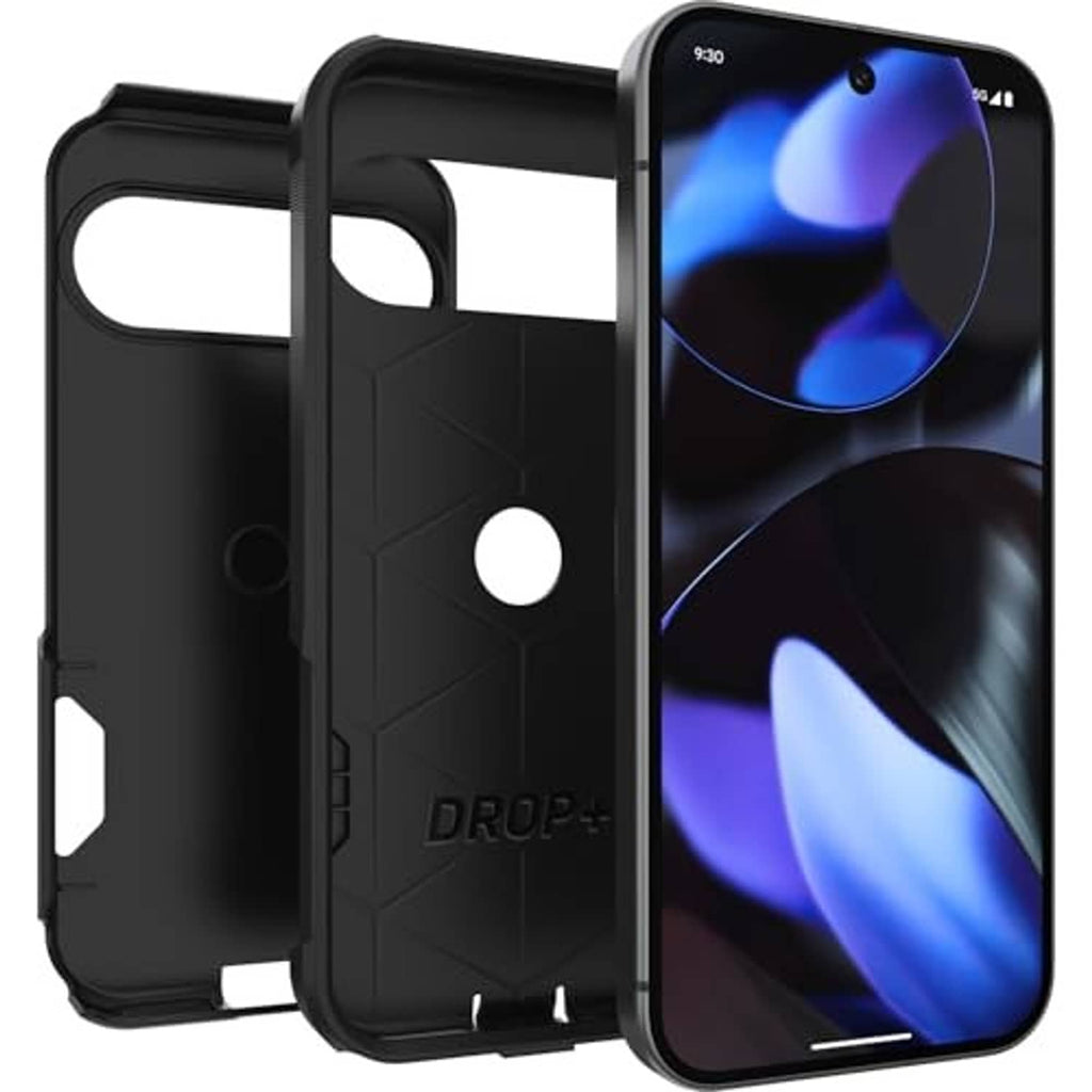 Black OTTERBOX phone case with belt-clip style back cover and camera opening
