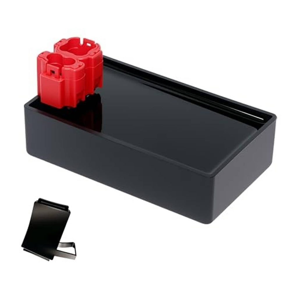 Black CDI ignition module box with red 6-pin connector block, angled view