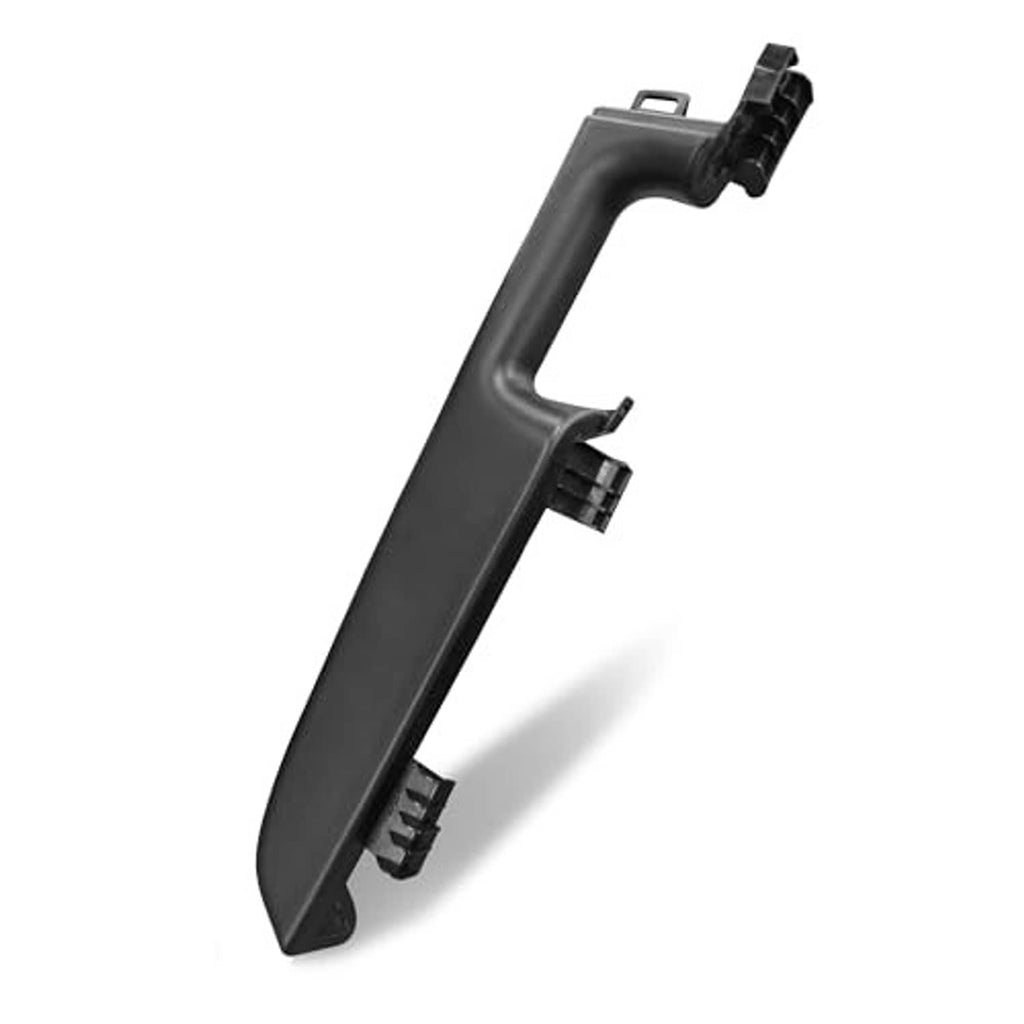 Black front armrest replacement with handle cutout and edge attachment clips
