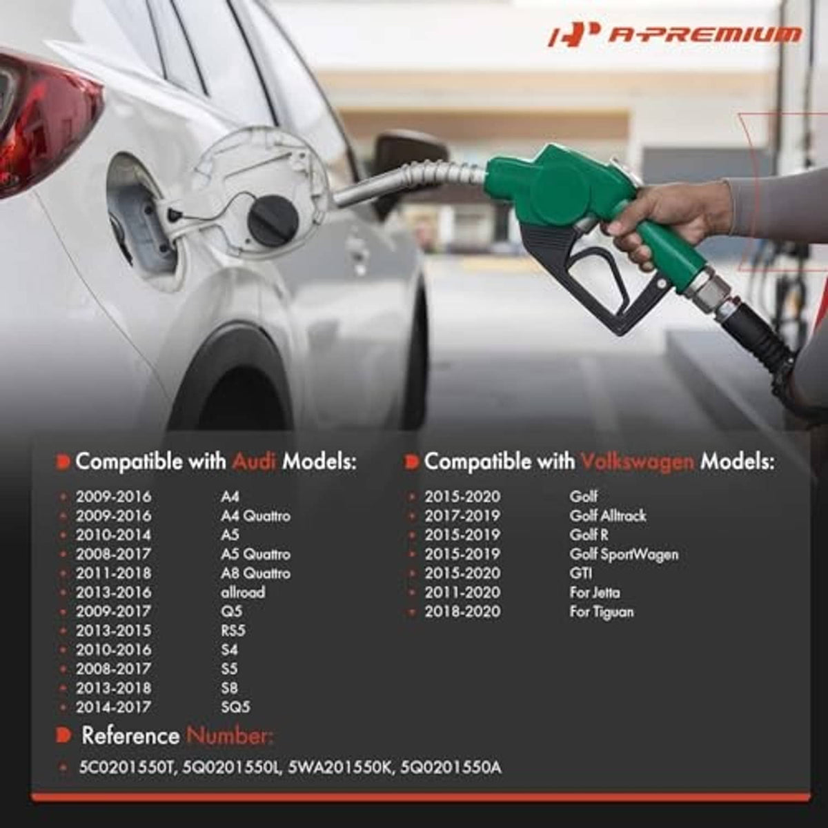 Fuel pump nozzle dispensing into a vehicle fuel filler opening