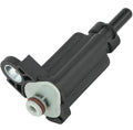 Black canister purge solenoid valve with gray mounting flange and red insulator