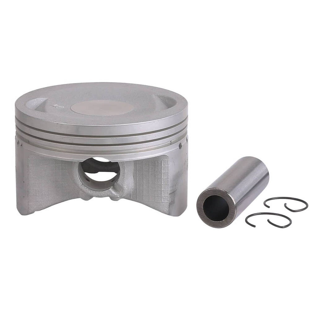 Piston with wrist pin and piston rings/circlips set