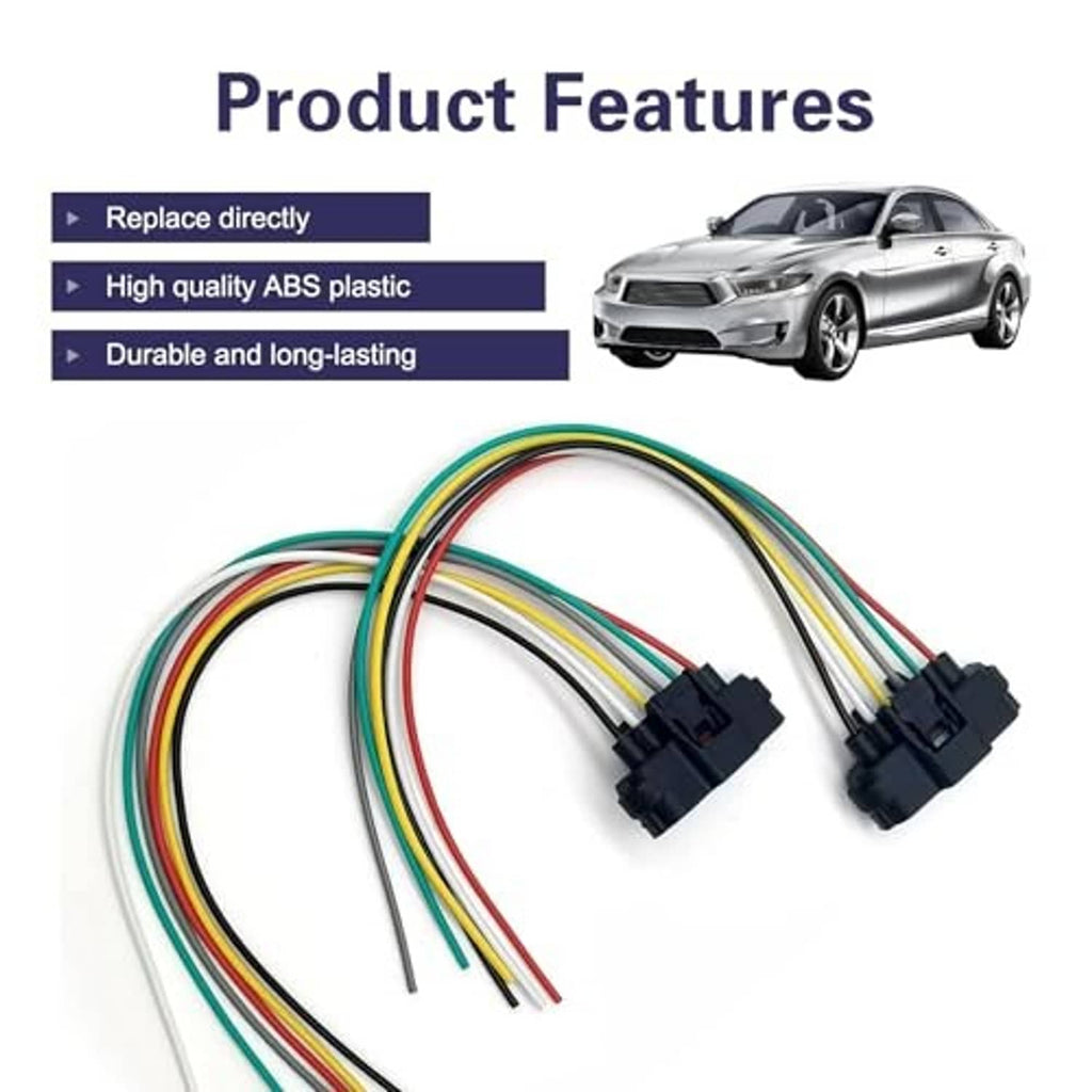 Two 6-pin throttle position sensor repair connectors with multicolor wire harness