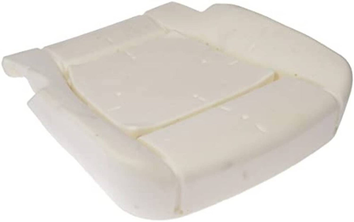 Front driver side seat cushion pad, cream foam with molded channel lines