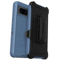 Blue rugged OtterBox case with black defender holster for Pixel 8