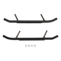 Black curved ski wear bars with mounting bolts and brackets