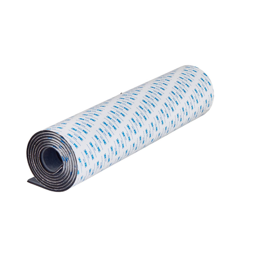 EVA foam boat deck flooring sheet, rolled, white with blue grid pattern