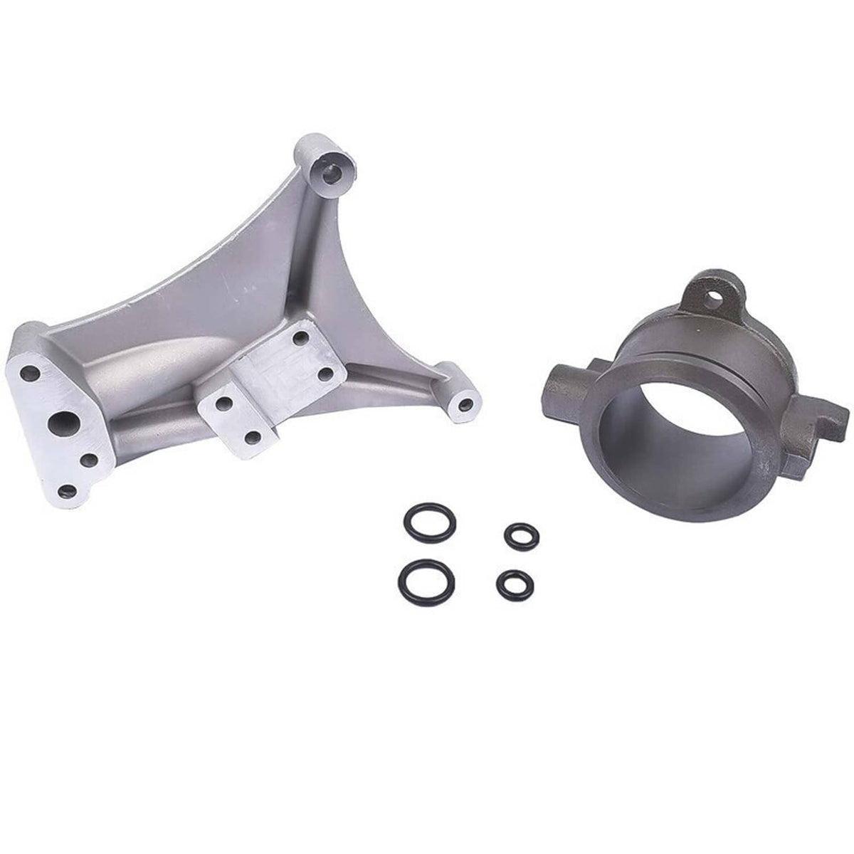 Turbo pedestal with mounting bracket and exhaust housing with O-ring seals