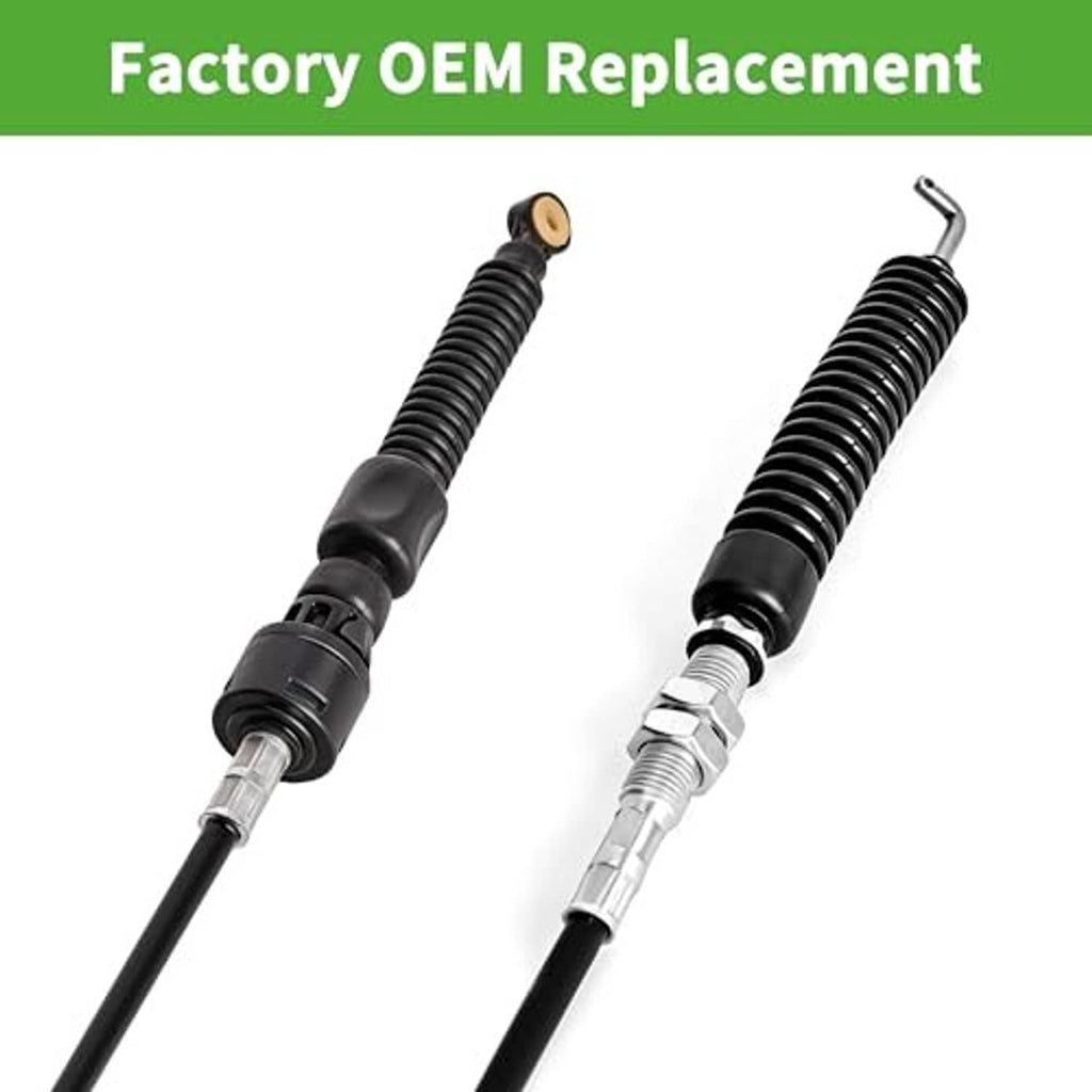 Forward/reverse shift cables, black coiled springs with silver threaded ends