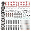 Engine lifters set with camshaft lifter rollers, gaskets, bolts, and valve spring parts