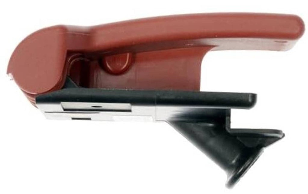 Red hood release handle with black latch mechanism, replacement assembly
