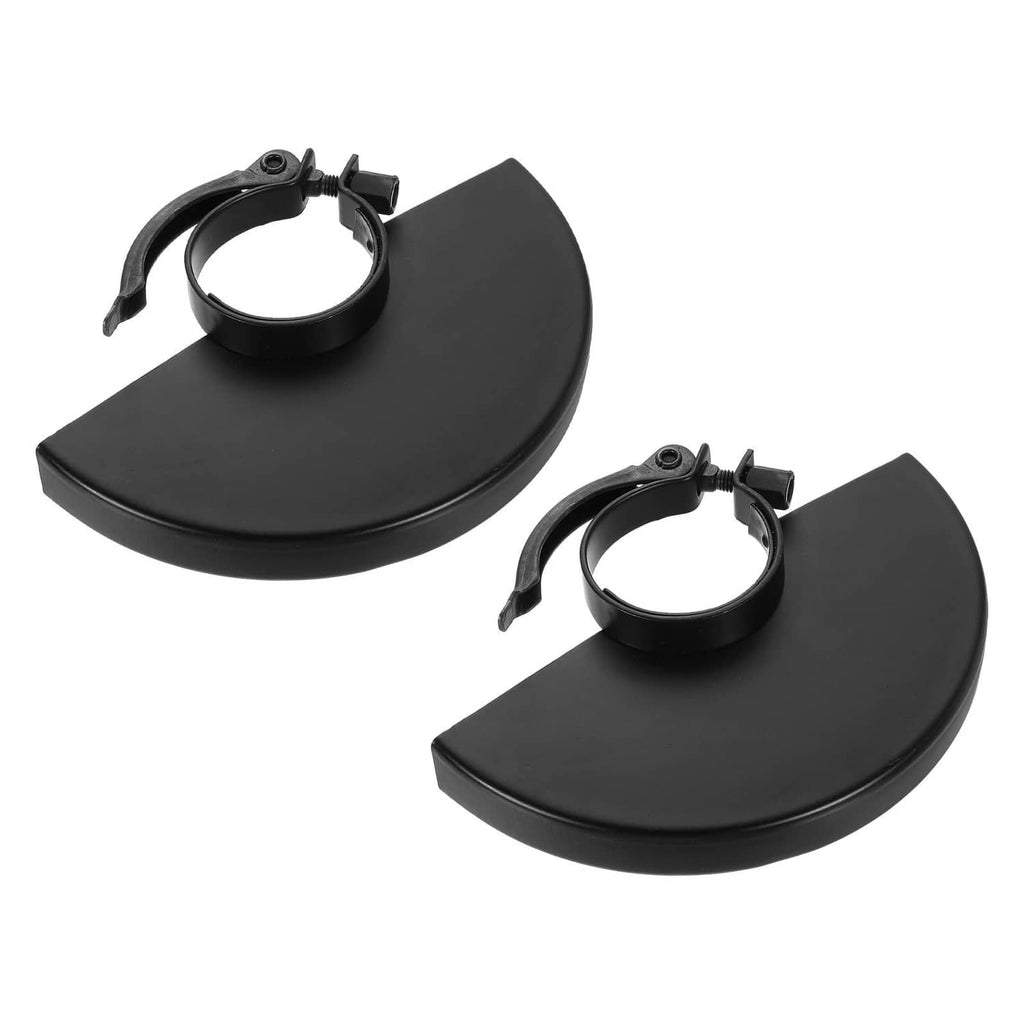 2-piece angle grinder guard set, black metal adjustable protection covers