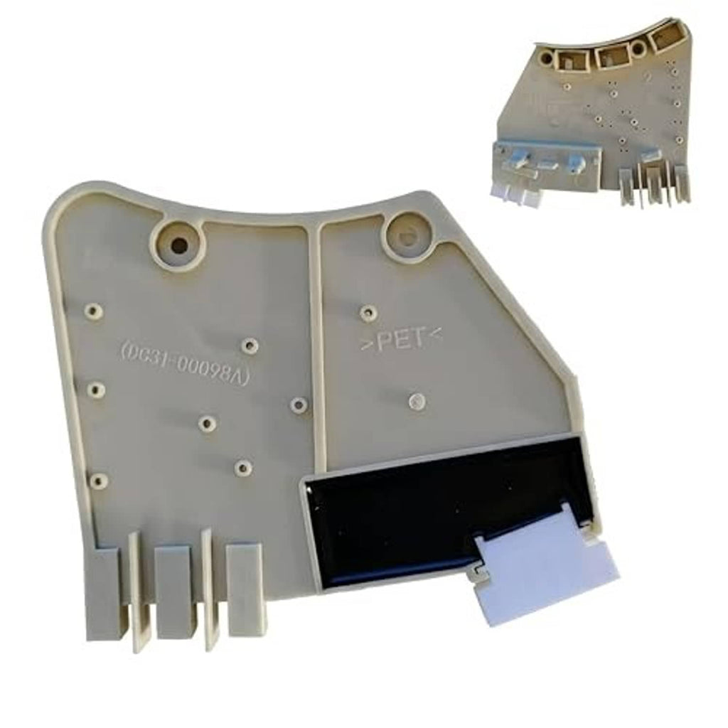 Washer rotor position sensor with black display window and side connector pins, light gray body