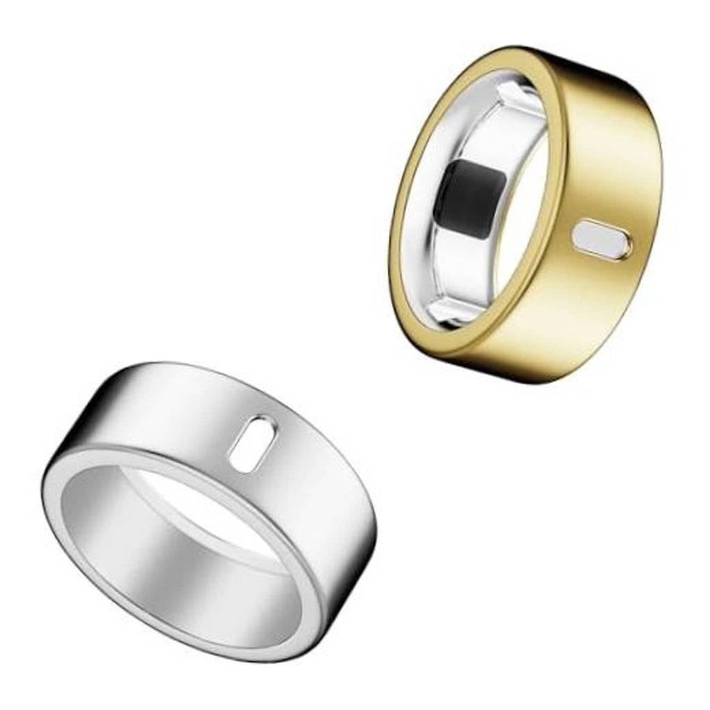 Gold and silver charging ring cover with side cutout for ring dimples and indicator
