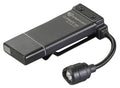 Black ClipMate light with coiled cable and beam head, product front view