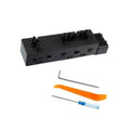 Power seat switch control module, black plastic with multiple button knobs