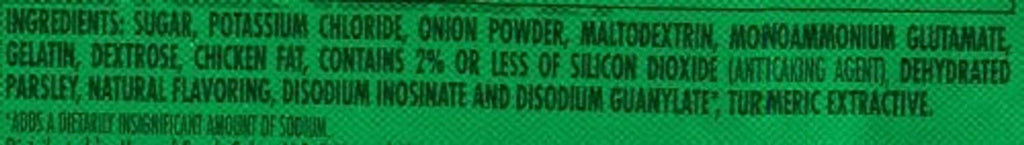 Herbox sodium-free chicken granulated bouillon ingredients list panel