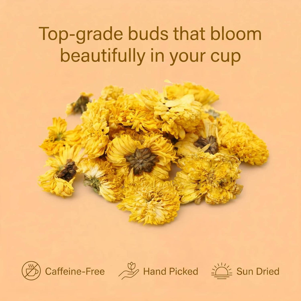 Sun-dried yellow chrysanthemum tea buds