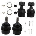 4-pack front ball joint kit with black joints, clips, bolts, and retaining pins