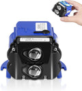 Blue and black urinal electronic control module with dual round sensor lenses