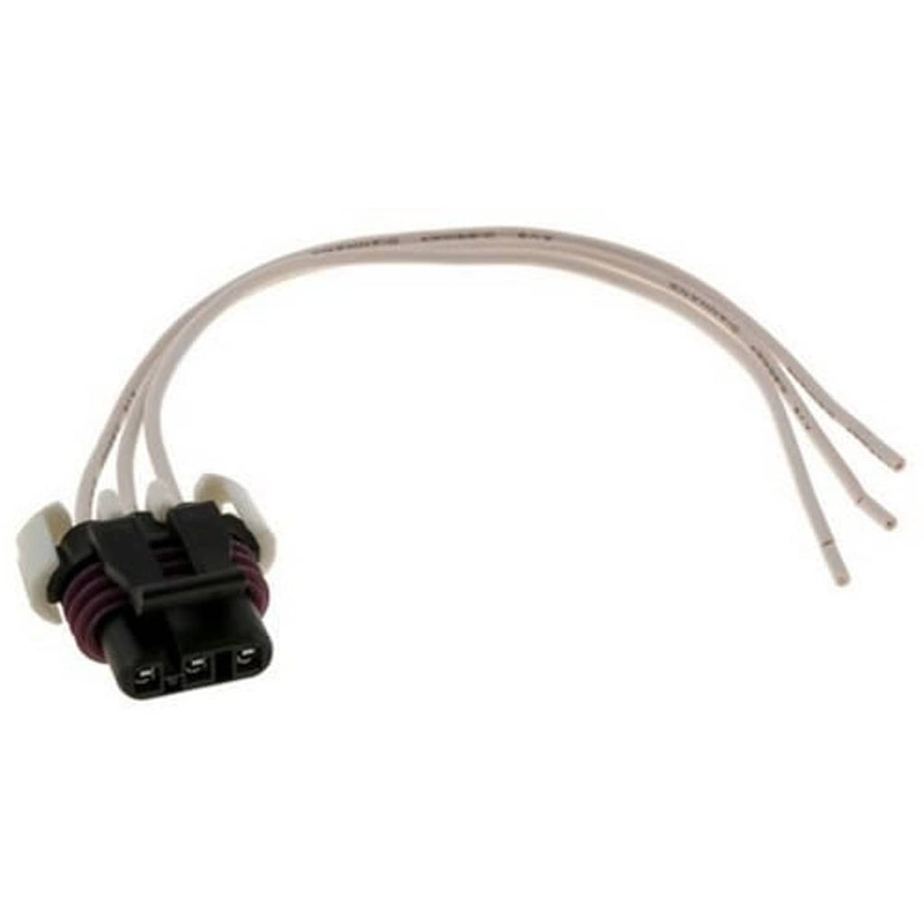 Throttle body actuator wiring pigtail with small connector and three gray wire leads